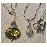 3 Sterling Silver Necklaces
