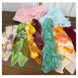 Crocheted shawl, shrug, scarves