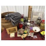 End of consignment kitchen items, curtains,