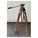 Antique Camera/ Transit Wood Adjustable Tripod
