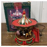 Christmas carousel w/ original box * works
