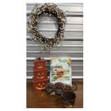Fall Home Decor. Adorable turkeys, lighted