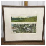 Mark Susinno?? Pencil signed watercolor? Painting
