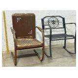 Metal Spring Chair & Porch Rocker
