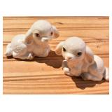 Pair of Goebel Lamb Figurines