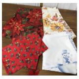 Tablecloths, table runner *some staining on