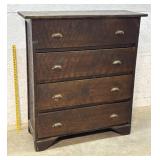 Early Pine 4 Drawer Dresser 44/18/50
