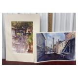 2 Eileen Correll Watercolors from her private