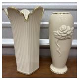 880 -  2 Pretty Lenox Vases.