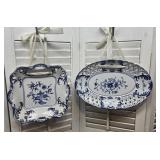 2 3 "Lillian Vernon" blue and white bowls