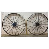 Pair of Large Wagon Wheels 51ï¿½