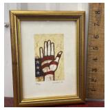 Jack Matott signed intaglio lithograph "Skill and
