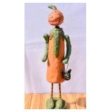 Monnie Wilson Folk Art Pumpkin Head Paper Mache