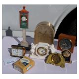 Lot of 7 Vintage Clocks for Parts or Restoration