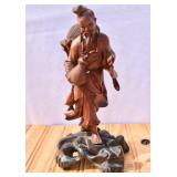 Carved Shou Lau Figure