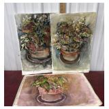 3 Eileen Correll Watercolors from her private