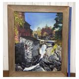 Large painting, signed Gallo 66