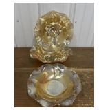 Iris and Herringbone bowls. Set/3 very nice
