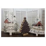 3 rustic wooden Christmas trees - 2 Cindy Jacobs