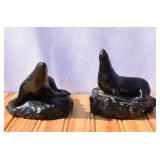 Pair of Sea Lion Statues-Book Ends?