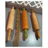 3 Vintage Rolling Pins.