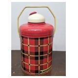 Standard Can Corp plaid jug w/Ball amber jar