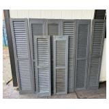 Larger Wood Shutters 12ï¿½x63ï¿½ & 12ï¿½x51ï¿½ One has