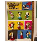 Snoopy McDonaldï¿½s happy meal toys on display card