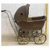 Wicker Doll Buggy