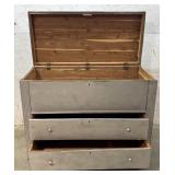 2 Drawer Lift Top Ceder Chest 48/22/38