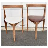 MCM Hans J Wegner for Fritz Hansen Heart Chairs.