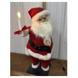 Animated Santa w/ lighted candle