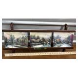 3 Thomas Kinkade ï¿½Lamplight Village plates