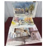 3 Eileen Correll Watercolors from her private