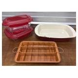 Lock & Lock Glass Containers, Brownie Pan & Good