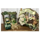 Seasonal primitive decor.