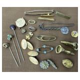 Vintage Cuff links, tie pins, stick pins etcï¿½