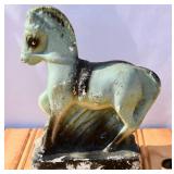 Chalkware Carnival Horse Statue