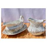 3 pc Alock Transferware China
