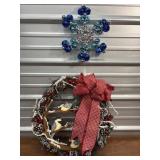 2 Pretty Christmas Wreaths.