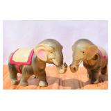 Celluloid Plastic Elephant Nodders
