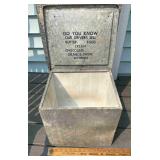 Dairylea vintage galvanized Porch milk box.