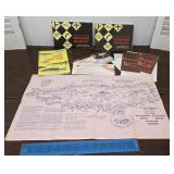 NYS 1962ish drivers books, map of Oneida lake,