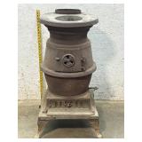 Ajax No 5 Cast Iron Potbelly Indiana Stove