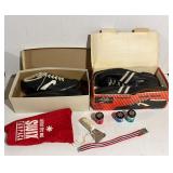 Vintage Cross Country Ski Shoes & Ski Wax
