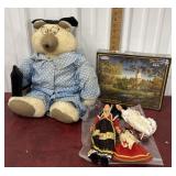 Terry Redlin new in box puzzle, bear and dolls