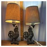Pr Metal chicken wall sconce lamps