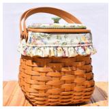 2003 Longaberger Basket with Lid & Liner