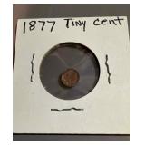 1877 Tiny Cent