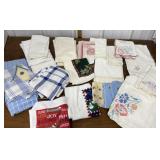 Linens- tablecloth, towels, doilies etc *some